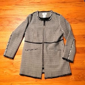 Mainpol cotton knit zip up coat